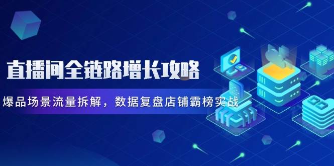 直播间全链路增长攻略，爆品场景流量拆解，数据复盘店铺霸榜实战-徐小晨博客