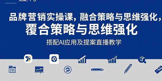2025品牌营销实战课：覆盖文案设计写方案，搭配AI应用及提案直播教学-徐小晨博客