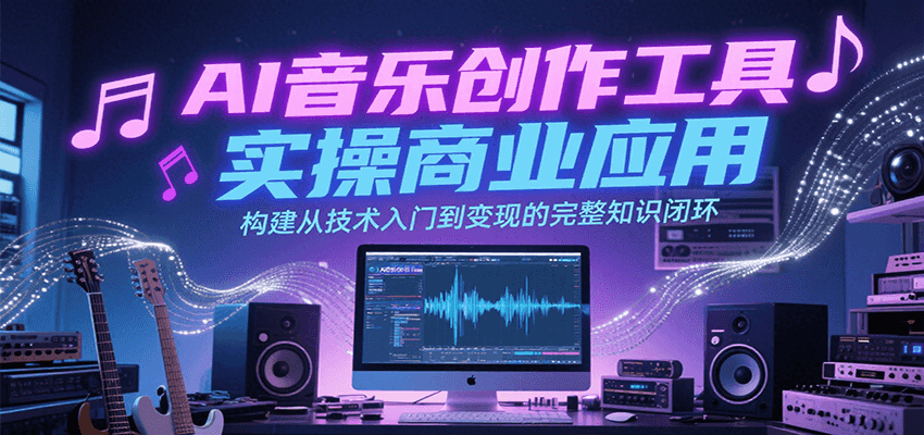 AI音乐创作工具实操商业应用，构建从技术入门到变现的完整知识闭环-徐小晨博客