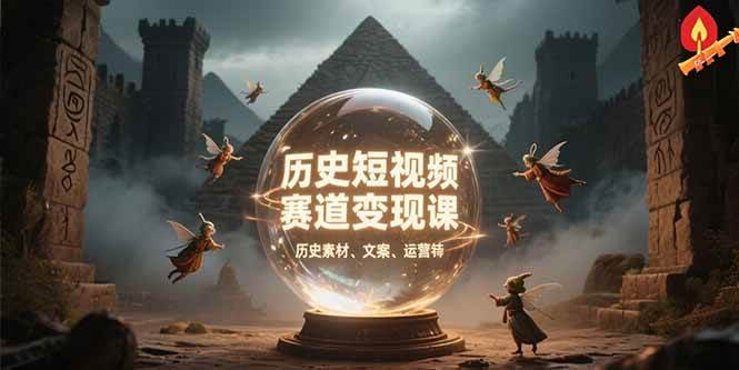 图片[1]-历史短视频赛道变现课，百集素材库应用，文案剪辑技巧，账号运营全案-徐小晨博客