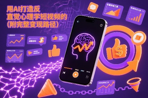 AI反直觉心理学短视频，颠覆认知快速吸睛，解锁完整变现新路径-徐小晨博客
