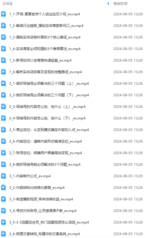 图片[1]-实体店老板获客特训营：认知、定位、文案、矩阵、直播、AI等（72节）-徐小晨博客