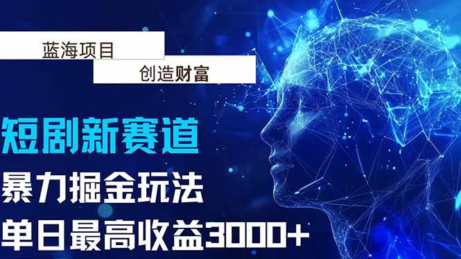 抖音新赛道，暴力掘金玩法，单日收益最高3000+-徐小晨博客